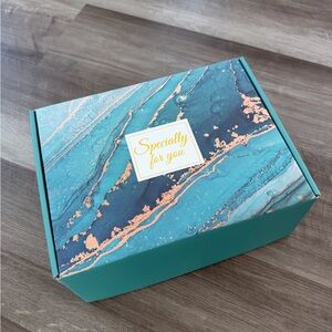 Teal and Gold Thank You Gift Box